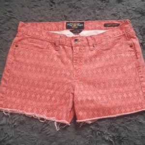 Lucky Brand Abbey Short Coral Shorts Size 12/31 I3